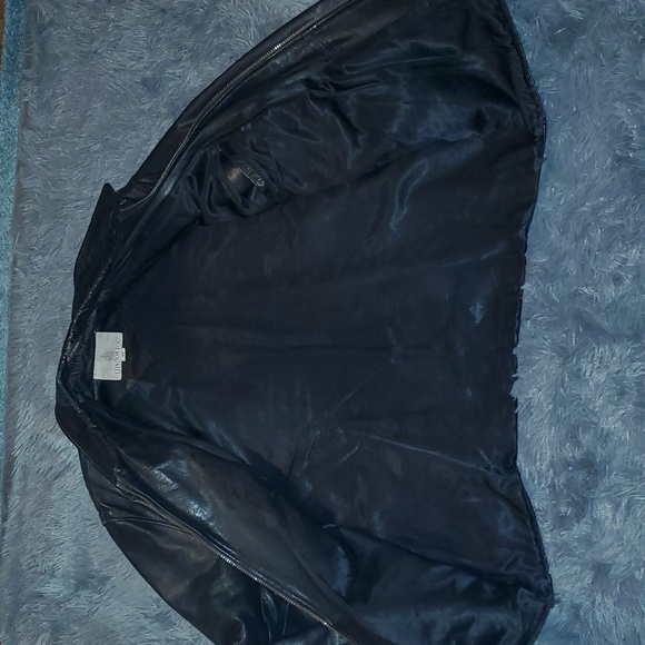 Mens London Fog Leather Jacket - Picture 3 of 5